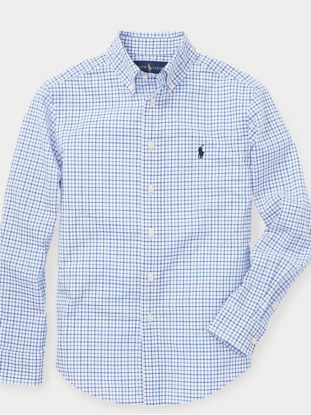 Polo Ralph Lauren Tattersall Cotton Poplin Shirt size 10/12